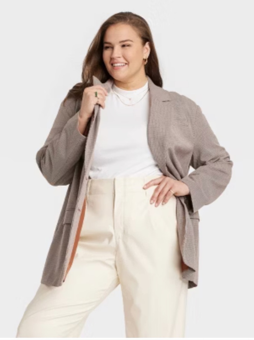 NWT A New Day Blazer with Houndstooth Pattern